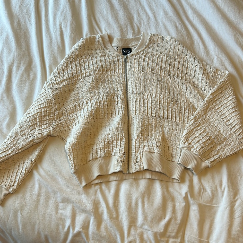 Zara crochet jacket